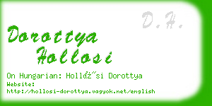 dorottya hollosi business card
